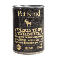 PetKind (ПетКайнд) Dog Grain Free Venision Tripe Formula All Life Stages All Breeds - Влажный беззерновой корм для собак всех возрастов и всех пород с мясом говядины, оленины и говяжьим рубцом 369 г
