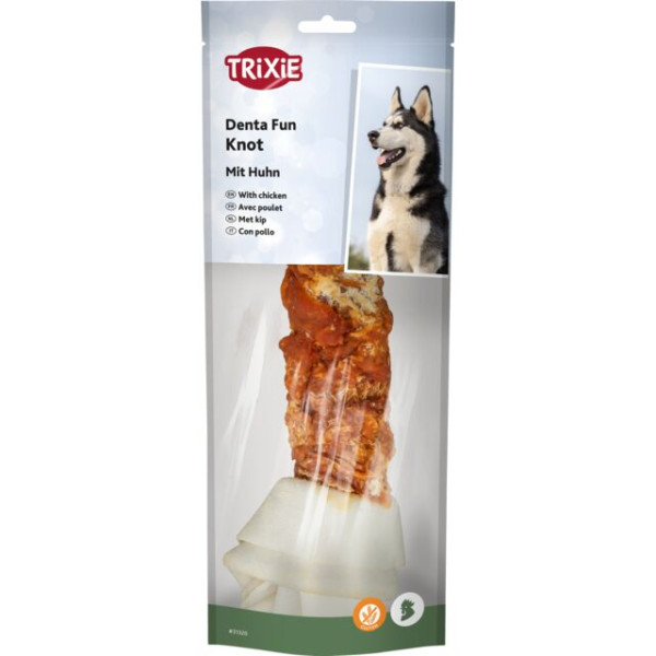 Trixie (Трикси) Denta Fun Knotted Chewing Chicken Bone - Лакомство для собак 220 г