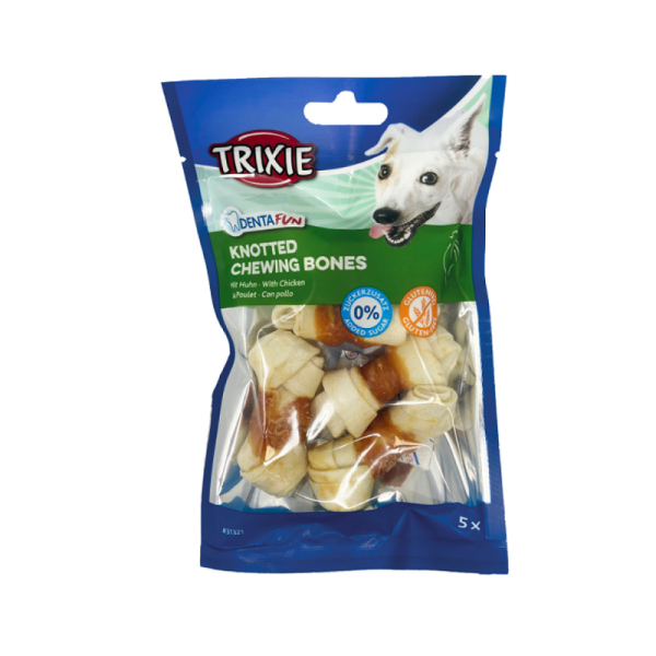 Trixie (Трикси) Denta Fun Knotted Chewing Bone Chicken - Лакомство для собак 70 г