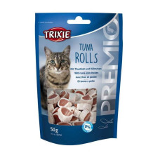 Trixie (Тріксі) Premio Tuna Rolls - Ласощі для котів шматочки з тунцем та куркою 50 г