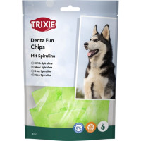 Trixie (Трикси) Denta Fun Chewing Chips Spirulina - Лакомство для собак с спирулиной 50 г
