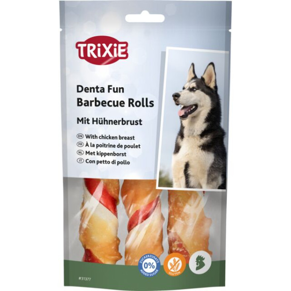 Trixie (Трикси) Denta Fun Chewing Rolls Chicken Barbecue - Лакомство для собак 150 г