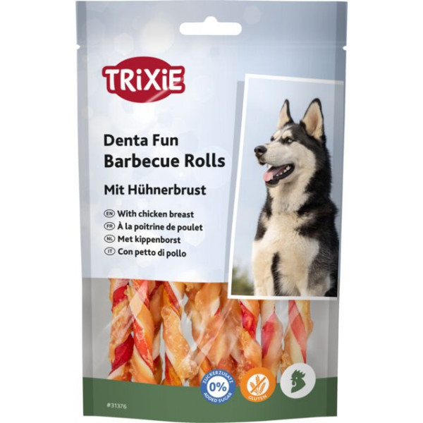 Trixie (Трикси) Denta Fun Chewing Rolls Chicken - Лакомство для собак с курицей 80 г