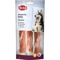 Trixie (Трикси) Denta Fun Duck Chewing Rolls - Лакомство для собак для чистки зубов с уткой 250 г