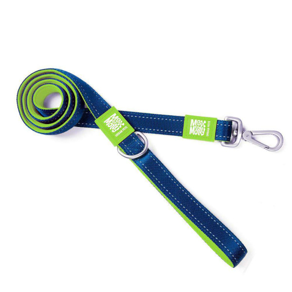 Max & Molly (Макс Молли) Short Leash Matrix Lime Green M - Поводок короткий для собак зеленого цвета