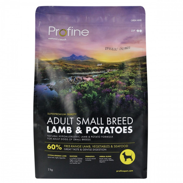 Profine (Профайн) Adult Small Breed With Lamb - Сухой корм для собак малых пород с ягненком и картофелем 2 кг