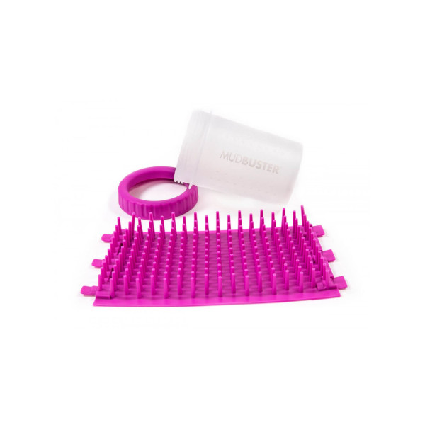 Dexas (Дексас) Mud Buster Lidded - Лапомойка пурпурная для собак 15 см