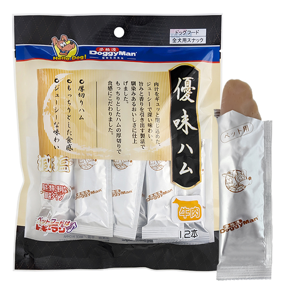 DoggyMan (Догимен) Meat Ham & Beef - Мягкое лакомство для собак любого возраста всех пород с ветчиной и говядиной 144 г