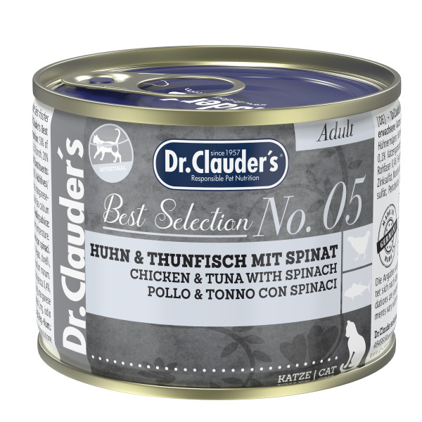 Dr.Clauder's (Клаудер) Best Selection №5 Chicken & Tuna - Влажный корм для кошек с курицей и тунцем 200 г
