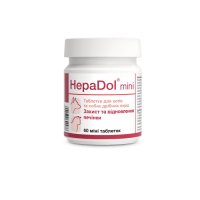 Dolfos (Долфос) Cat & Dog HepaDol Mini - Добавка для котов и собак любого возраста маленьких пород для защиты и восстановления печени 60 таб.