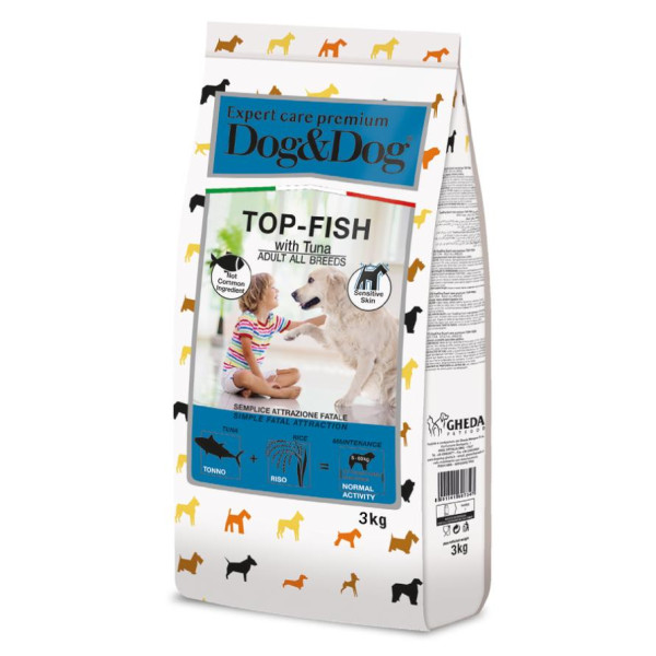 Gheda (Геда) Expert Care Dog&Dog Top-Fish Tuna - Сухой корм для взрослых собак всех пород тунец 3 кг