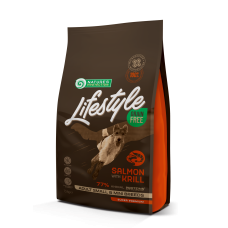 Nature\'s Protection Lifestyle Grain Free Salmon with Krilll Adult Small & Mini Breeds - Сухий беззерновий корм для дорослих собак маленьких порід з лососем 1.5 кг