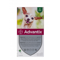 Advantix (Адвантикс) - Капли от блох, клещей и москитов для собак до 4 кг (1 пипетка)