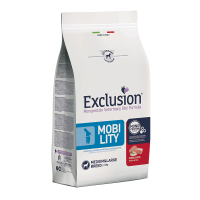 Exclusion (Эксклюжн) Dog Mobility Medium/Large Breed - Сухой корм со свининой для средних и крупных пород собак для восстановления суставов 12 кг