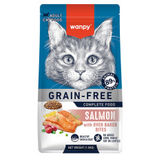 Wanpy (Ванпи) Cat Grain Free Salmon Adult - Сухой беззерновой корм для взрослых котов с мясом лосося 1.5 кг