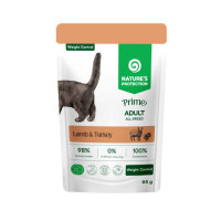 Nature's Protection (Натур Протекшн) Prime Cat Grain Free Lamb & Turkey Weight Control Adult - Влажный беззерновой корм для взрослых котов для контроля веса с мясом ягнёнка и индейки 85 г