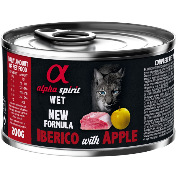 Alpha Spirit (Альфа Спирит) Iberian Pork With Yellow Apple - Влажный корм для кошек с иберийской свининой и желтым яблоком 200 г
