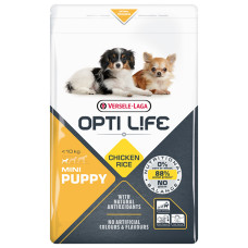 Opti Life (Опті Лайф) Puppy Mini With Chicken - Сухий корм для цуценят міні та малих порід з куркою 2.5 кг