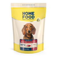 Home Food (Хоум Фуд) Grain-Free Adult Mini Hypoallergenic Duck&Turkey - Сухой беззерновой гипоаллергенный корм для собак малых пород утка и индейка 700 г