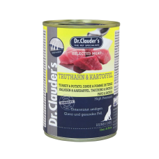 Dr.Clauder’s (Клаудер) Selected Meat Dog Grain Free Turkey, Duck & Potato Adult All Breeds - Вологий беззерновий корм для дорослих собак всіх порід з м’ясом індички, качки та картоплею 400 г