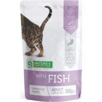 Nature's Protection (Нейчер Протекшн) Cat Intestinal health with Fish - Влажный корм для кошек с чувствительным пищеварением с рыбой 100 г
