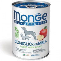 Monge (Монже) Dog Fruit Monoprotein Rabbit & Apples - Влажный корм для собак с кроликом и яблоками 0.4 кг