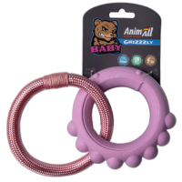 AnimAll (Энимал) GrizZzly Baby Осьминог с канатом Розовая лаванда - Игрушка для собак 13.5Х12.8Х2.6 см