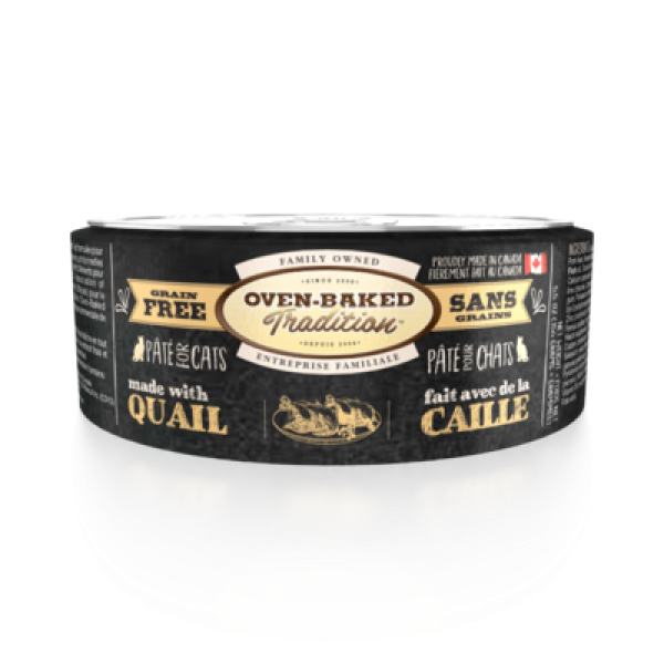 Oven-Baked (Овен-Бэйкд) Tradition Cat Grain Free Pate Fresh Quail Meat - Беззерновой паштет для котов всех возрастов со свежим мясом перепела 156 г