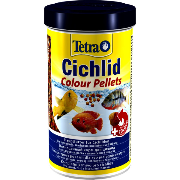 Tetra (Тетра) Cichlid Colour - Корм для всех цихлид, для яркости окраски (гранулы) 500 мл