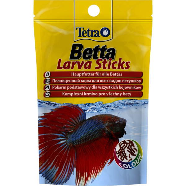 Tetra (Тетра) Betta Larva Sticks - Корм для рыбок петухов (палочки) 5 г