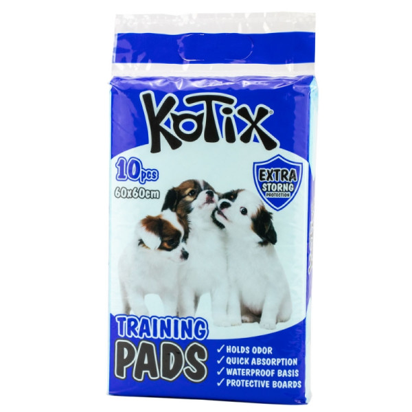 Kotix (Котикс) Pet Training Pads Premium - Пеленки для собак одноразовые экстрабсорбирующие 60x60 см 10 шт.