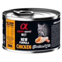 Alpha Spirit (Альфа Спирит) With Chicken Sterilized Cat - Влажный корм для стерилизованных кошек с курицей 200 г