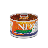 Farmina (Фармина) Dog N&D Pumpkin Grain Free Lamb & Blueberry Adult Mini - Влажный беззерновой корм для взрослых собак мелких пород с мясом ягнёнка и черникой 140 г