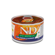 Farmina Grain Free N&D Pumpkin, Lamb & Blueberry Adult Mini - Вологий беззерновий корм для дорослих собак з ягням і чорницею 140 г