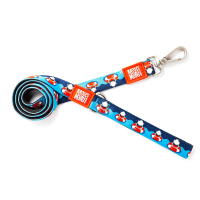 Max & Molly (Макс Молли) Short Leash Frenzy the Shark XS - Поводок короткий для собак с принтом бешеная акула