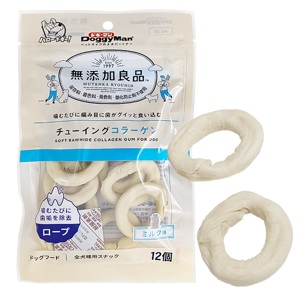 DoggyMan (Догимен) Collagen Gum Doughnut - Лакомство для собак любого возраста всех пород кольца с коллагеном 90 г