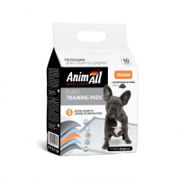 AnimAll (Энимал) Puppy Training Pads - Пеленки для собак и щенков, с активированным углем (60Х60 см) 10 шт.