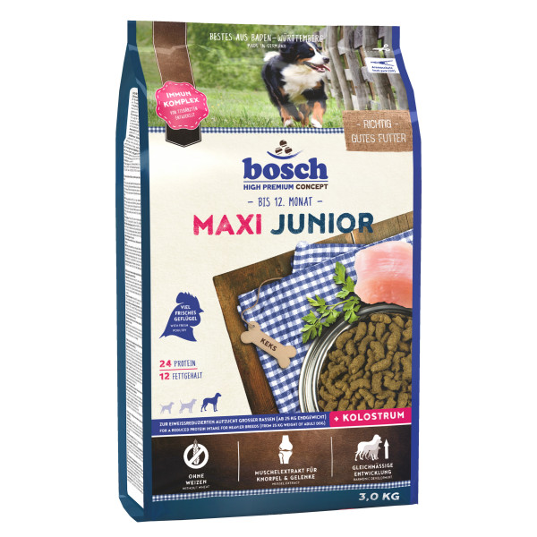 Bosch (Бош) HPC Junior Maxi - Сухой корм для юниоров крупных пород 3 кг