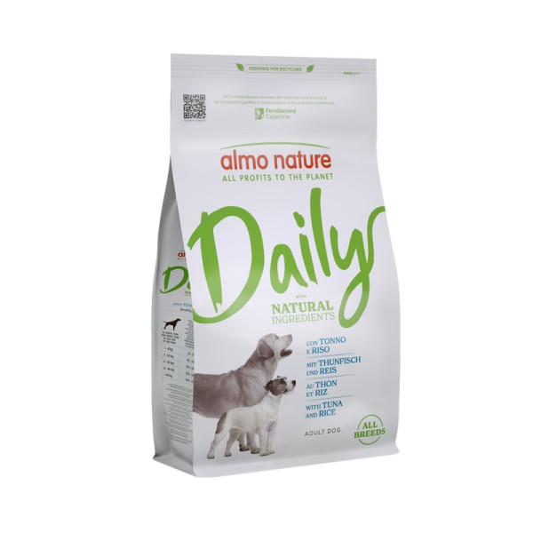 Almo Nature (Алмо Натюр) Daily Dog Adult All Breed With Tuna&Rice Сухой корм для собак всех пород с тунцем и рисом 1.2 кг