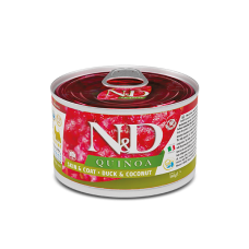 Farmina (Фарміна) Grain Free N&D Quinoa Skin & Coat, Duck & Coconut Adult Mini - Вологий беззерновий корм для дорослих собак малих порід з качкою, кіноа, кокосом і куркумою 140 г