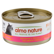 Almo Nature (Альмо Натюр) HFC Cat Jelly Salmon and Chicken - Вологий корм для котів з лососем та куркою в желе 70 г