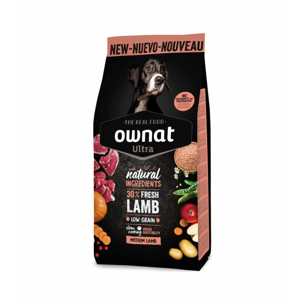 Ownat Ultra (Овнат Ультра) Dog Adult Medium Lamb - Сухой корм для собак средних пород ягненок 3 кг