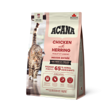 Acana (Акана) Indoor Entrée - Сухий корм для домашніх котів з куркою та оселедцем 1.8 кг