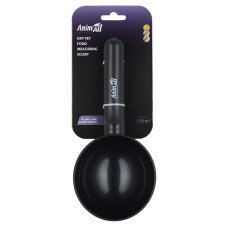 Animall (Энимал) Cat & Dog Measuring Spoon - Мерная ложка для дозирования сухого корма для котов и собак чёрная 170 мл
