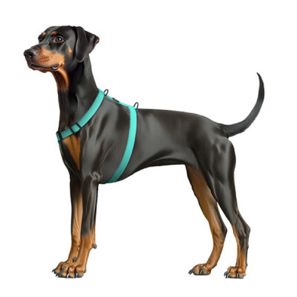 WauDog (ВауДог) Magnet - Шлея для собак анатомическая водостойкая с магнитной пряжкой тиффани (Ш 20 мм, А 40-66 см, В 48-80 см) M