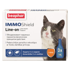 Beaphar (Беафар) Immo Shield Cat - Краплі для котів протипаразитарні 3 шт.