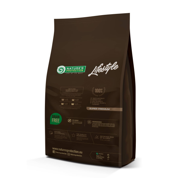 Nature\'s Protection (Нэйчер Протекшн) Lifestyle Grain Free Salmon Adult All Breeds - Сухой беззерновой корм для собак всех пород с лососем 17 кг