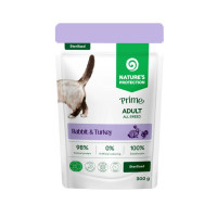 Nature's Protection (Натур Протекшн) Prime Cat Grain Free Rabbit & Turkey Sterilised Adult - Влажный беззерновой корм для взрослых стерилизованных котов с мясом кролика и индейки 300 г