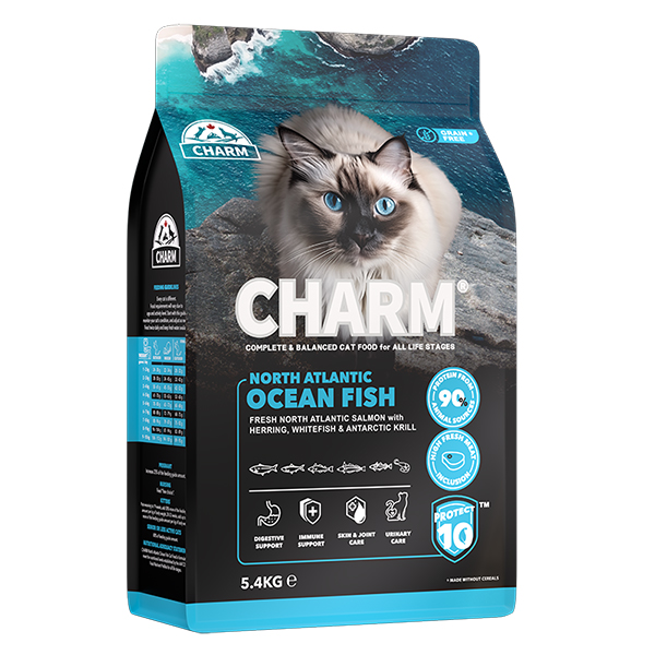 Charm (Шарм) North Atlantic Ocean Fish - Сухой беззерновой корм для котов с белой рыбой 5.4 кг