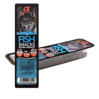 Alpha Spirit (Альфа Спирит) Dog All Breeds Snacks Fish - Полувлажное лакомство для собак любого возраста всех пород кубики с мясом рыбы 35 г